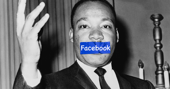 Martin Luther King Jr, Banned from Facebook?